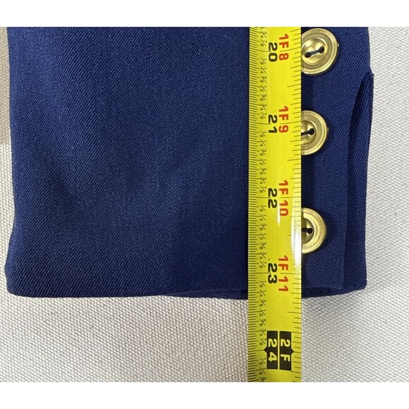 Monroe & Main Royal Blue Blazer Gold Buttons Women’s Size 10 NWT Career Jacket - Picture 13 of 14